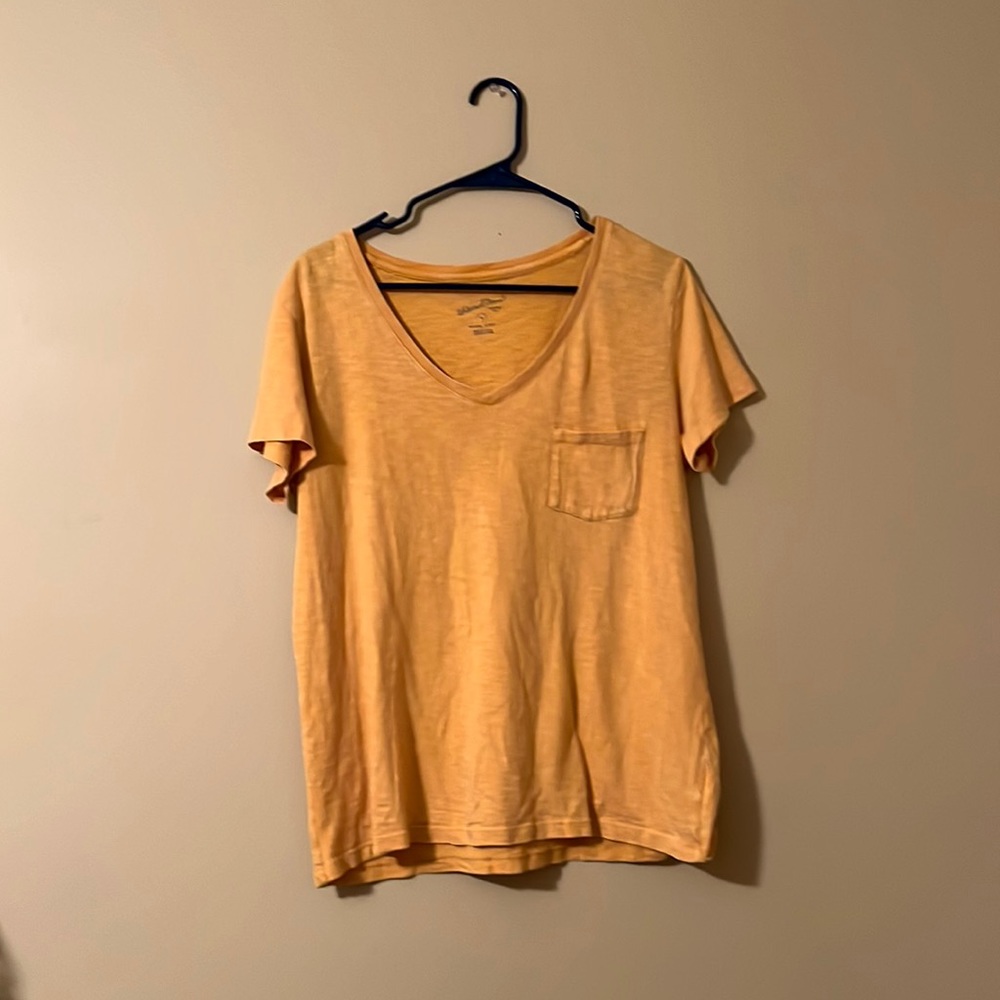 yellow target tee